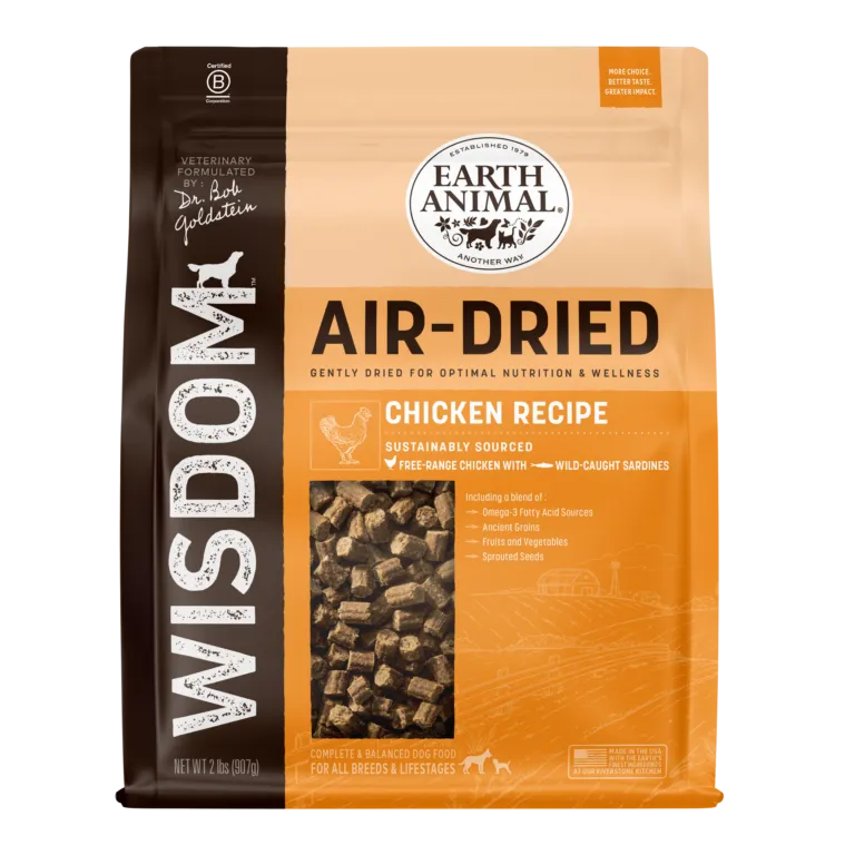 Earth Animal Wisdom Air Dried Dog Food - Sea to Stream, Chicken, Turkey