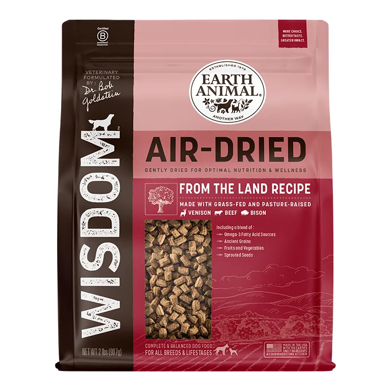 Earth Animal Wisdom Air Dried Dog Food - Sea to Stream, Chicken, Turkey