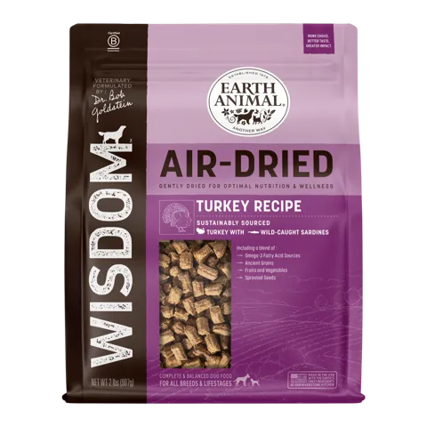 Earth Animal Wisdom Air Dried Dog Food - Sea to Stream, Chicken, Turkey
