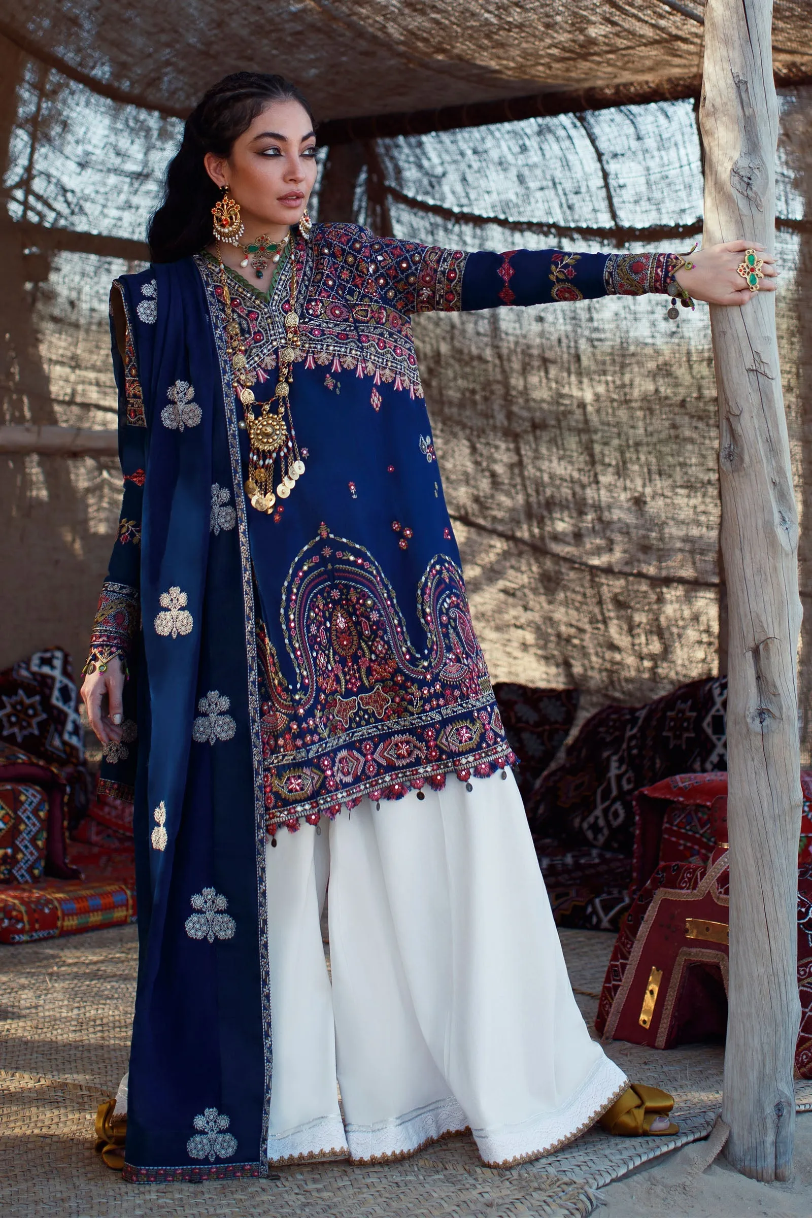 EL22-07 B (ZEINA)  | Elan Lawn 2022 | Unstitched Embroidered Lawn Suit