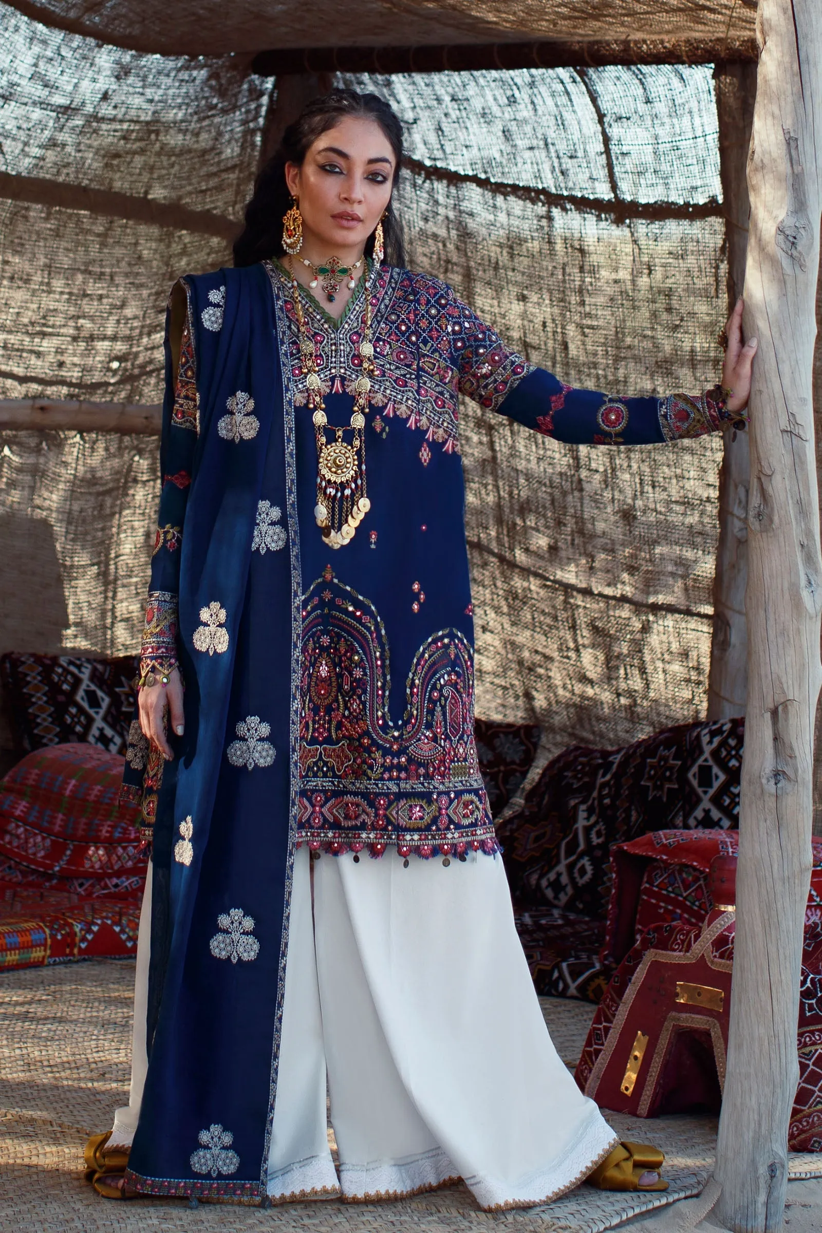 EL22-07 B (ZEINA)  | Elan Lawn 2022 | Unstitched Embroidered Lawn Suit