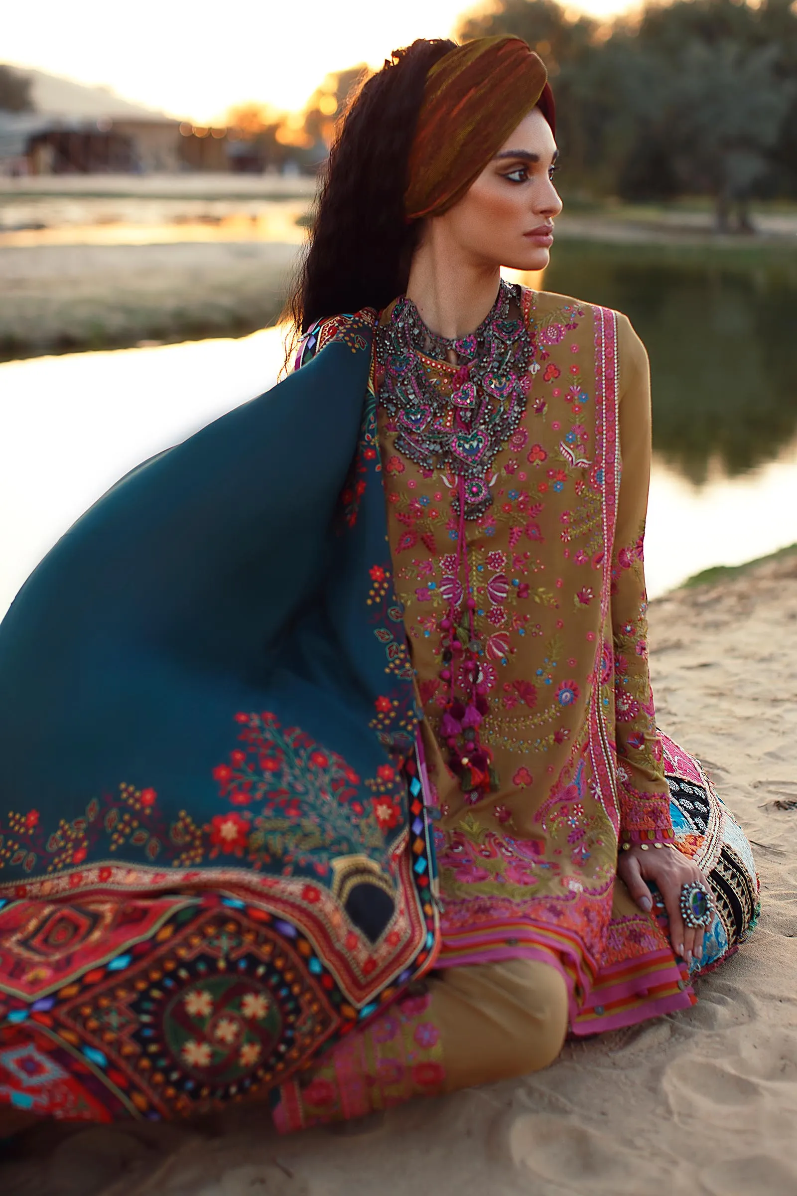 EL22-14 A (LYANNA)  | Elan Lawn 2022 | Unstitched Embroidered Lawn Suit