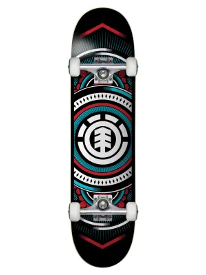 Element Hatched Red Blue 8" Complete Skateboard