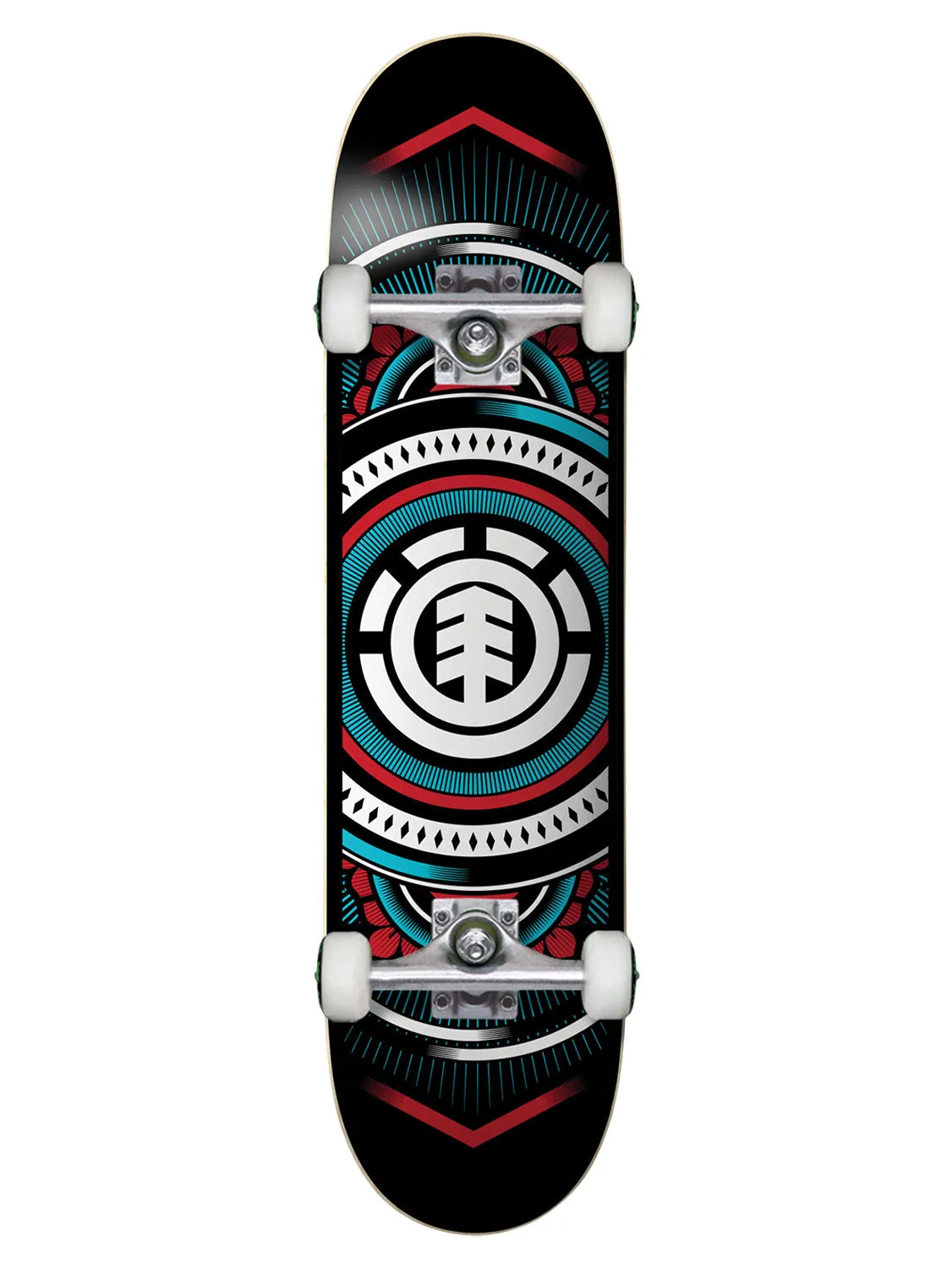 Element Hatched Red Blue 8" Complete Skateboard