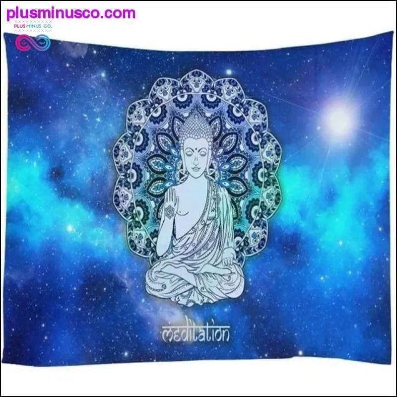 Elephant Tapestry Psychedelic Galaxy Starry Indian Mandala