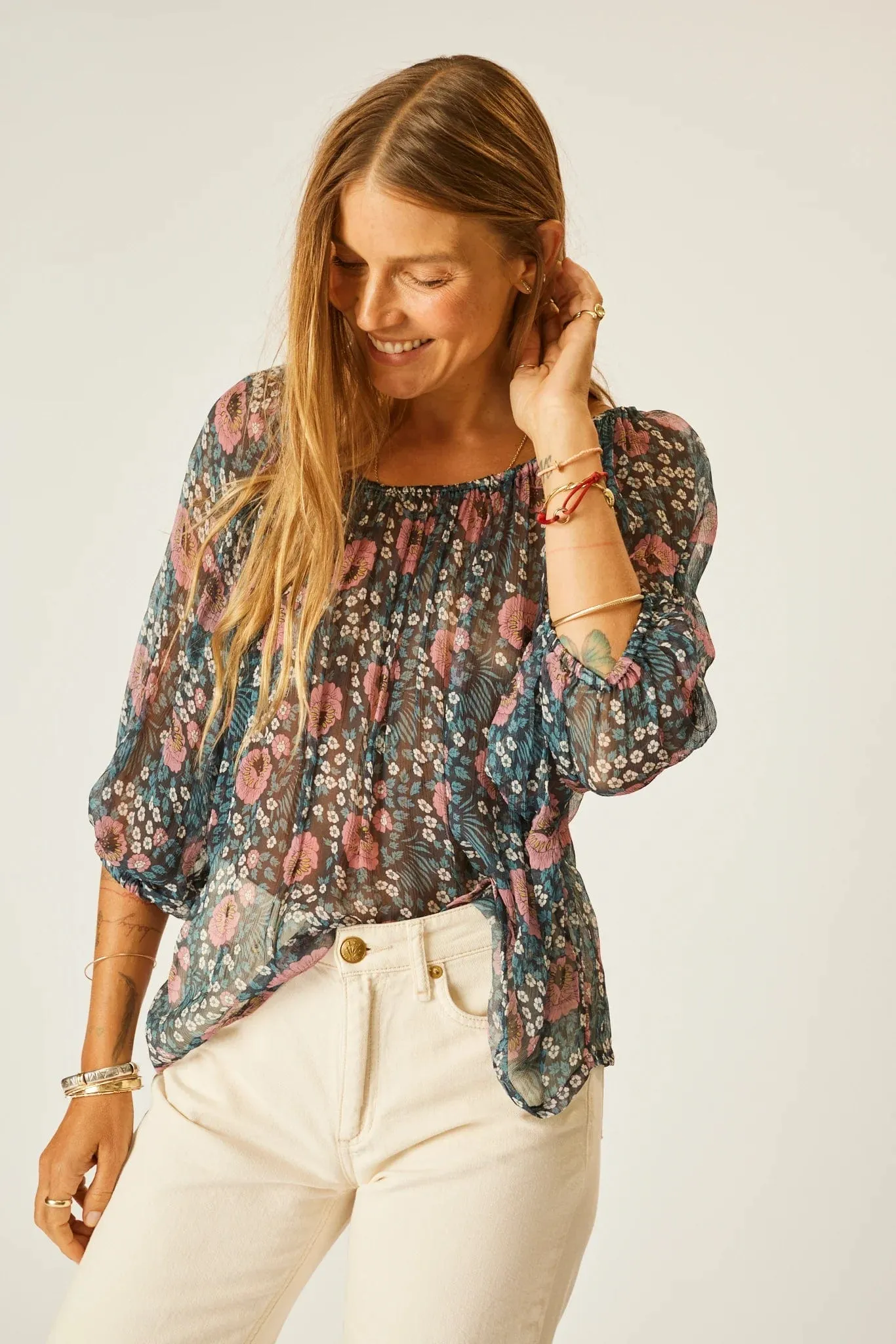 Ella Top | Vintage Flowers