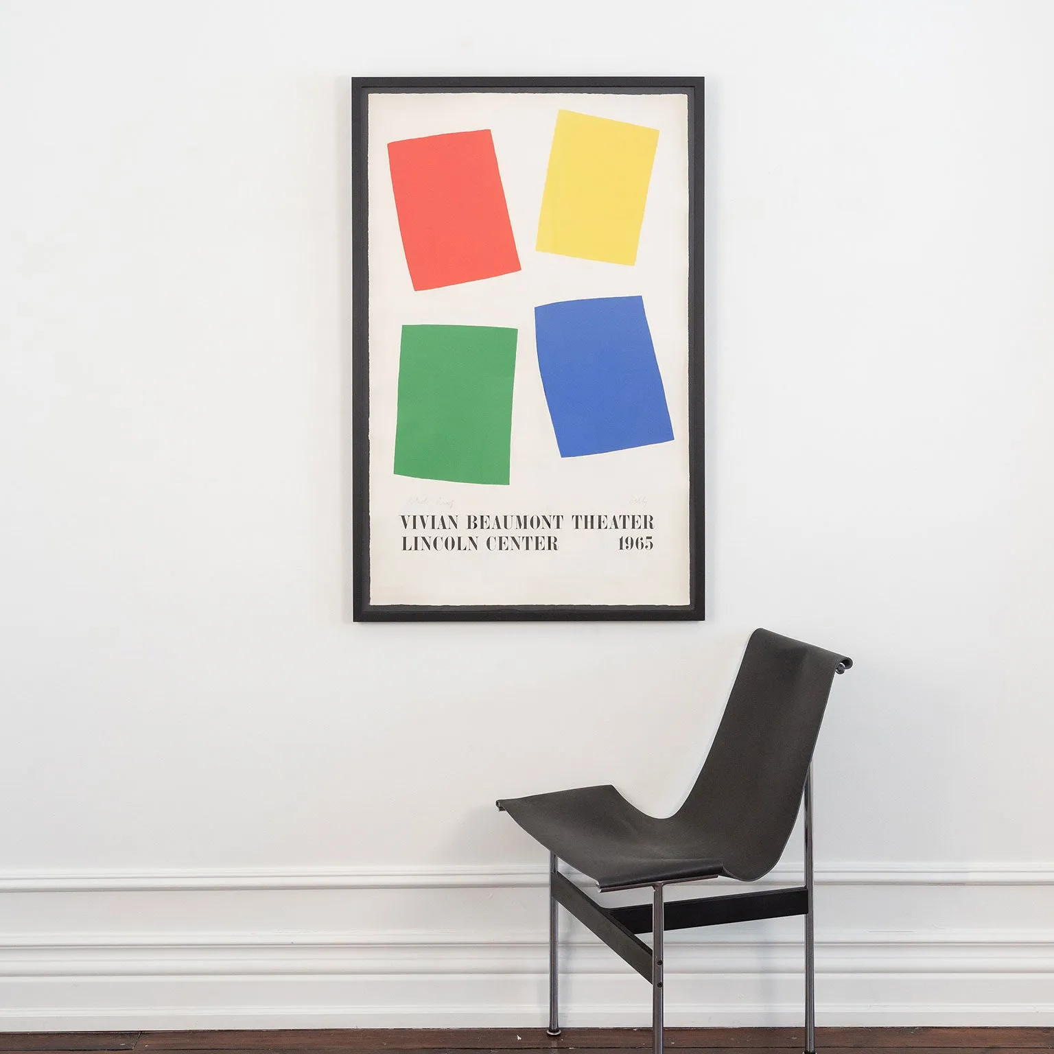 ELLSWORTH KELLY "VIVIAN BEAUMONT THEATER" LITHOGRAPH, 1965