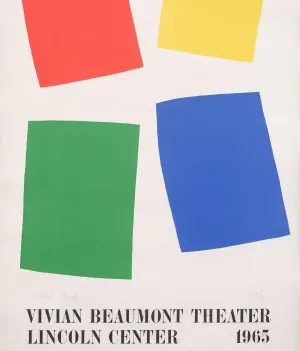 ELLSWORTH KELLY "VIVIAN BEAUMONT THEATER" LITHOGRAPH, 1965