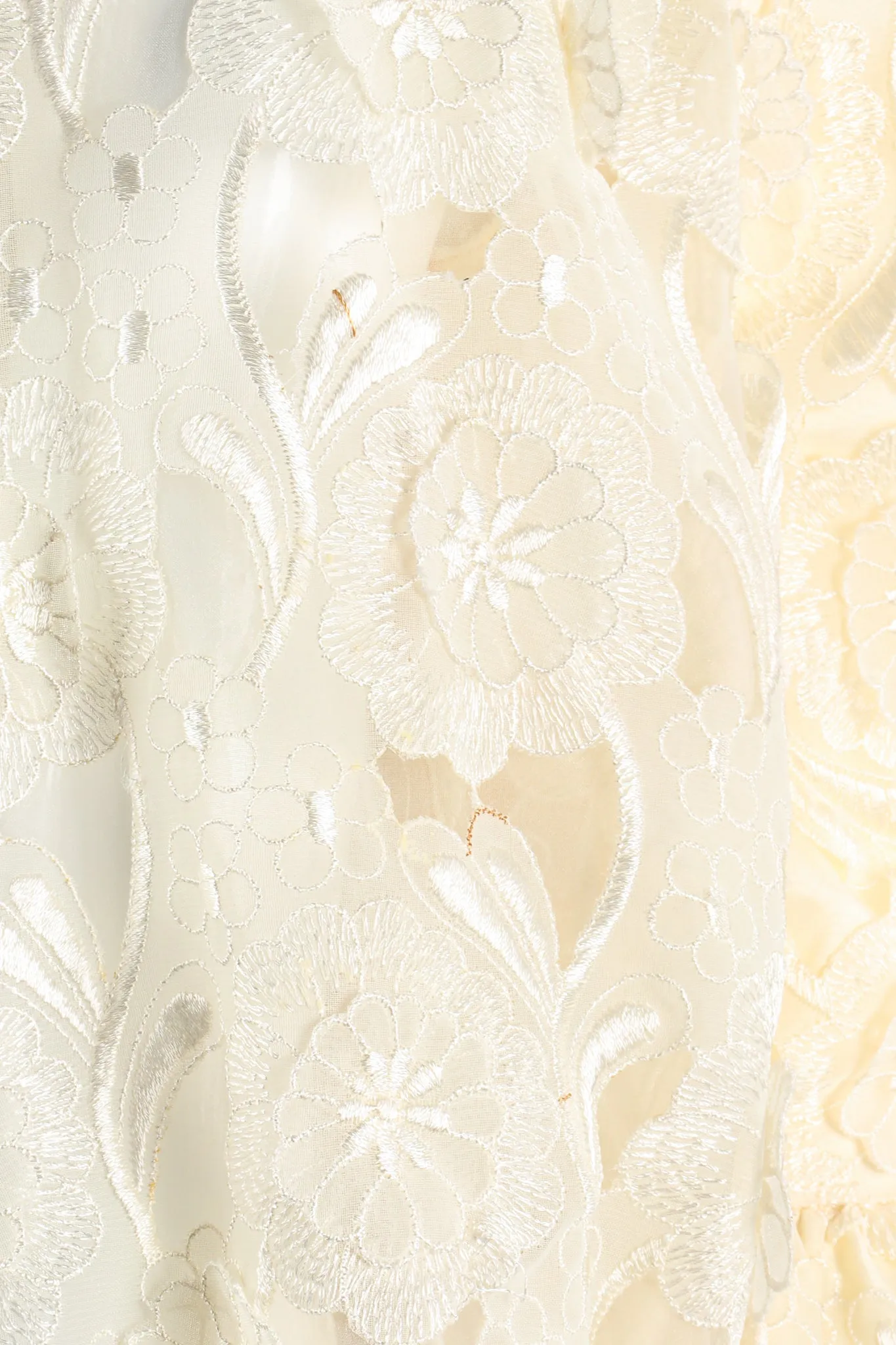 Embroidered Lace Balloon Sleeve Dress