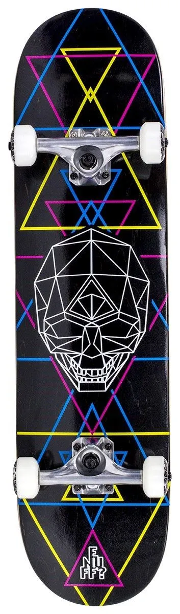 Enuff Geo Skull Complete Skateboard - CMYK - 8.0"