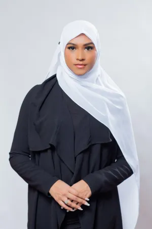 Everyday Premium Chiffon Hijab | White