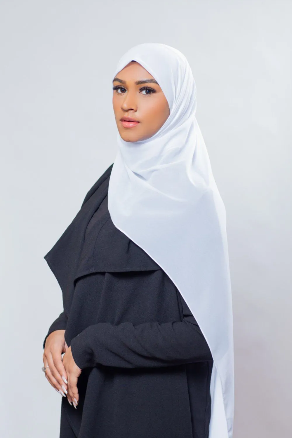 Everyday Premium Chiffon Hijab | White