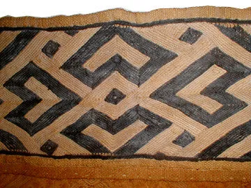 Exquisite BaKuba Ceremonial Raffia Over Skirt with Indigo
