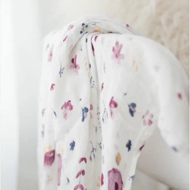 Extra Large Wildflower Bamboo Muslin
