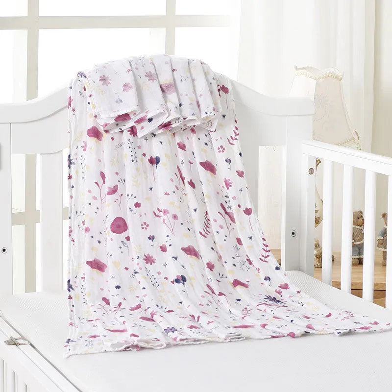 Extra Large Wildflower Bamboo Muslin
