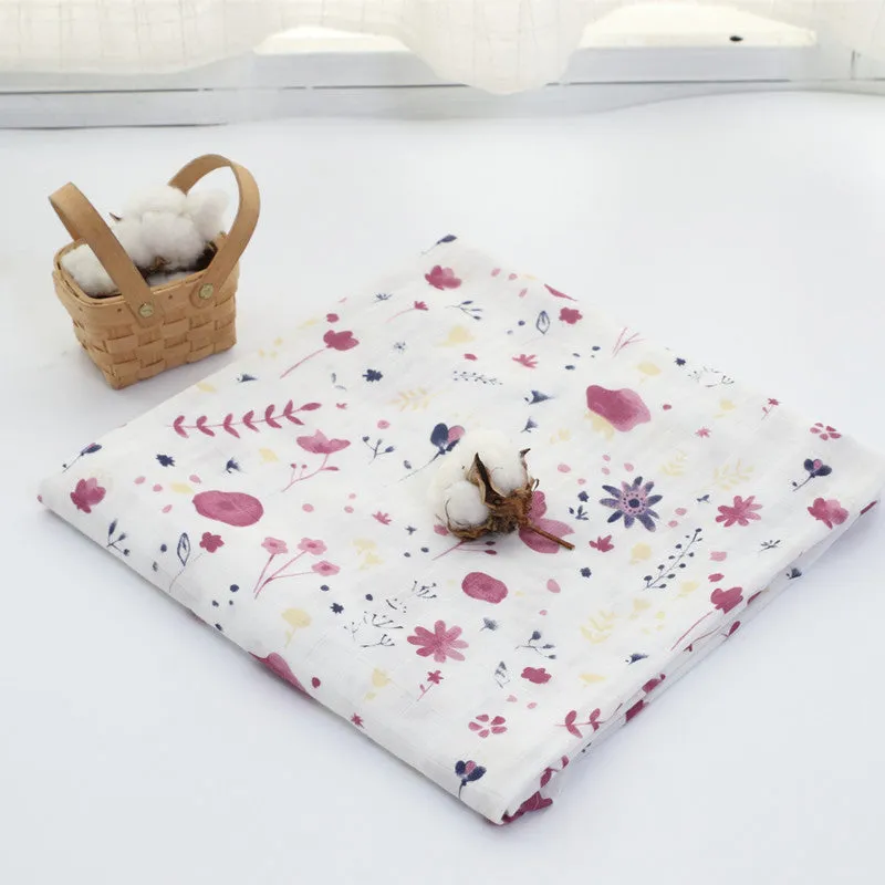 Extra Large Wildflower Bamboo Muslin