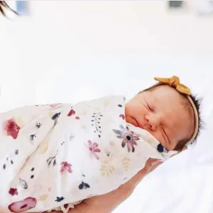 Extra Large Wildflower Bamboo Muslin