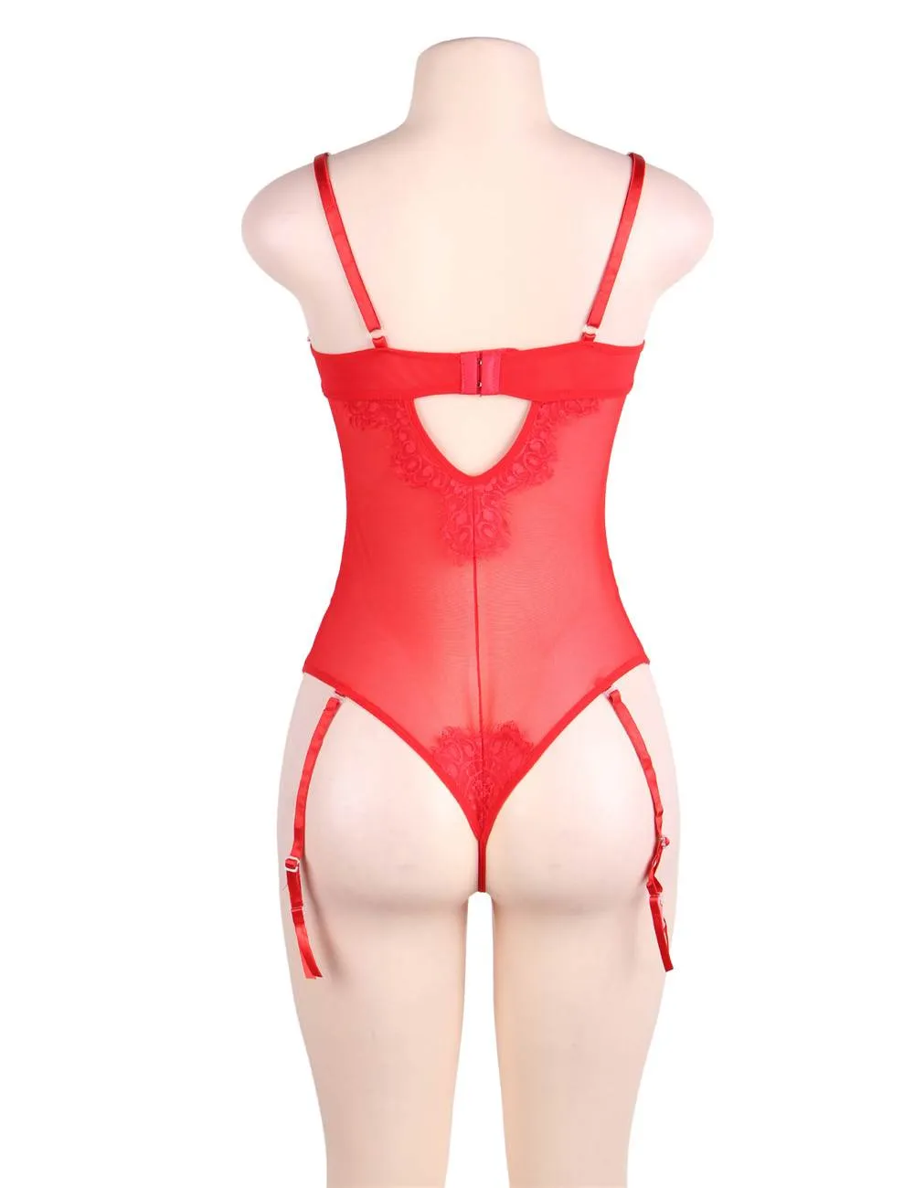 Eyelash Lace Teddy Lingerie