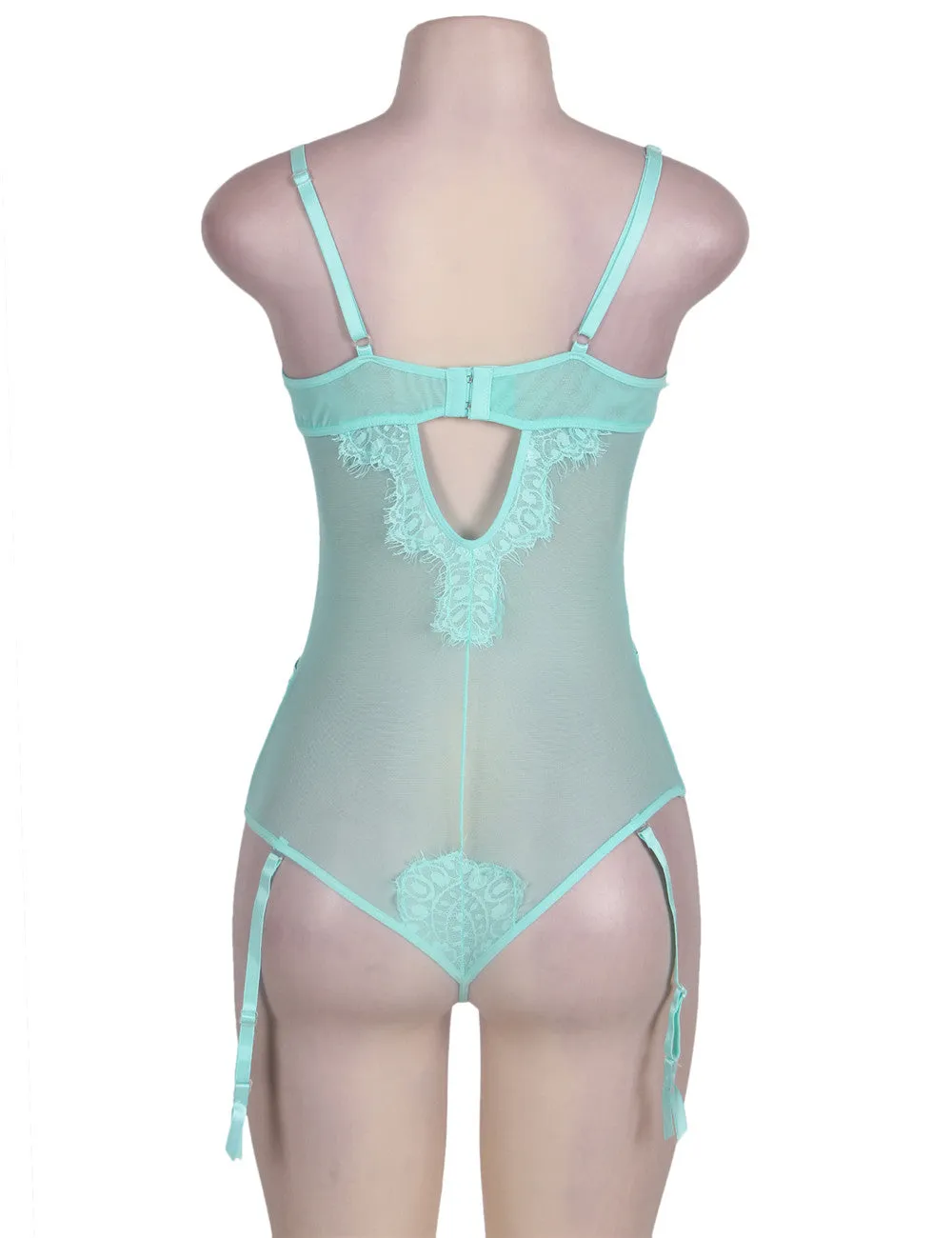 Eyelash Lace Teddy Lingerie