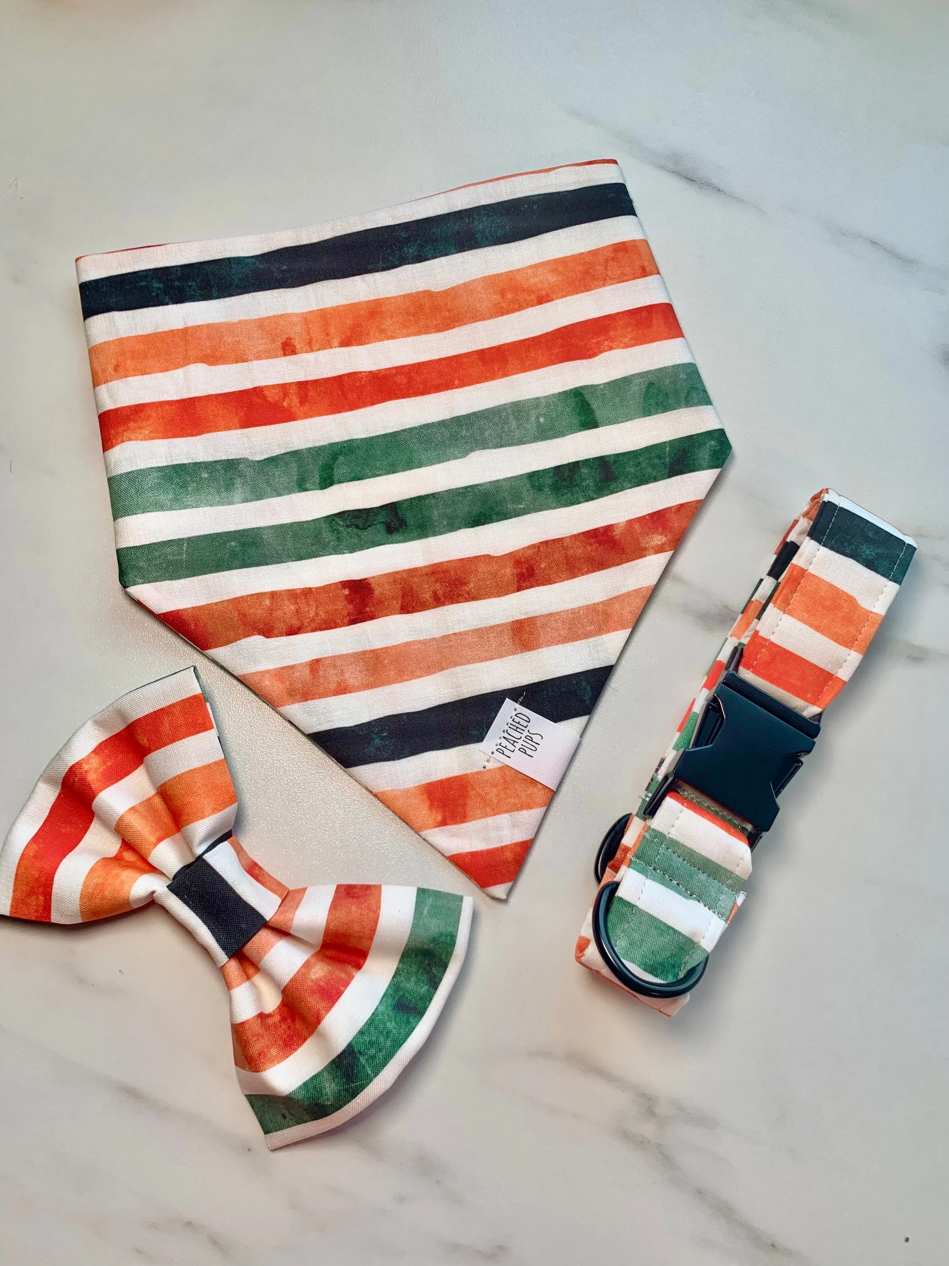 Fall Stripes Vibrant Fi Compatible Collar