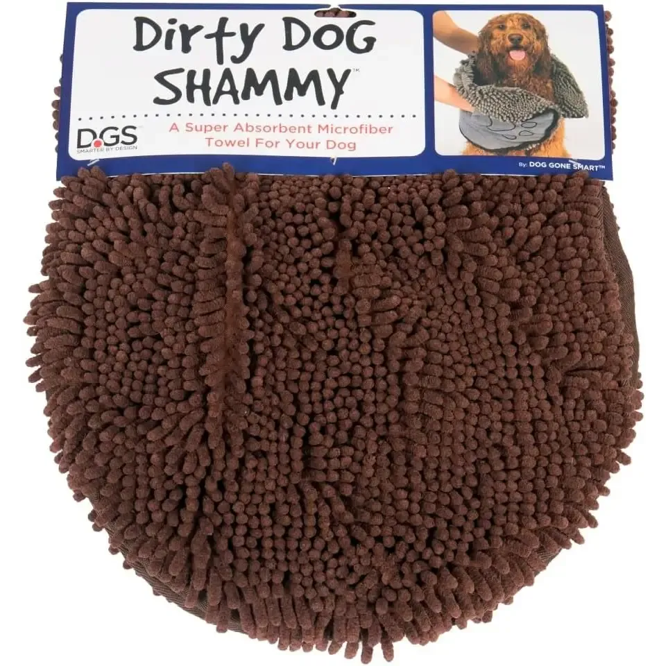 Fast Drying Microfiber Dog Bath Mat with Cute Canine Shape