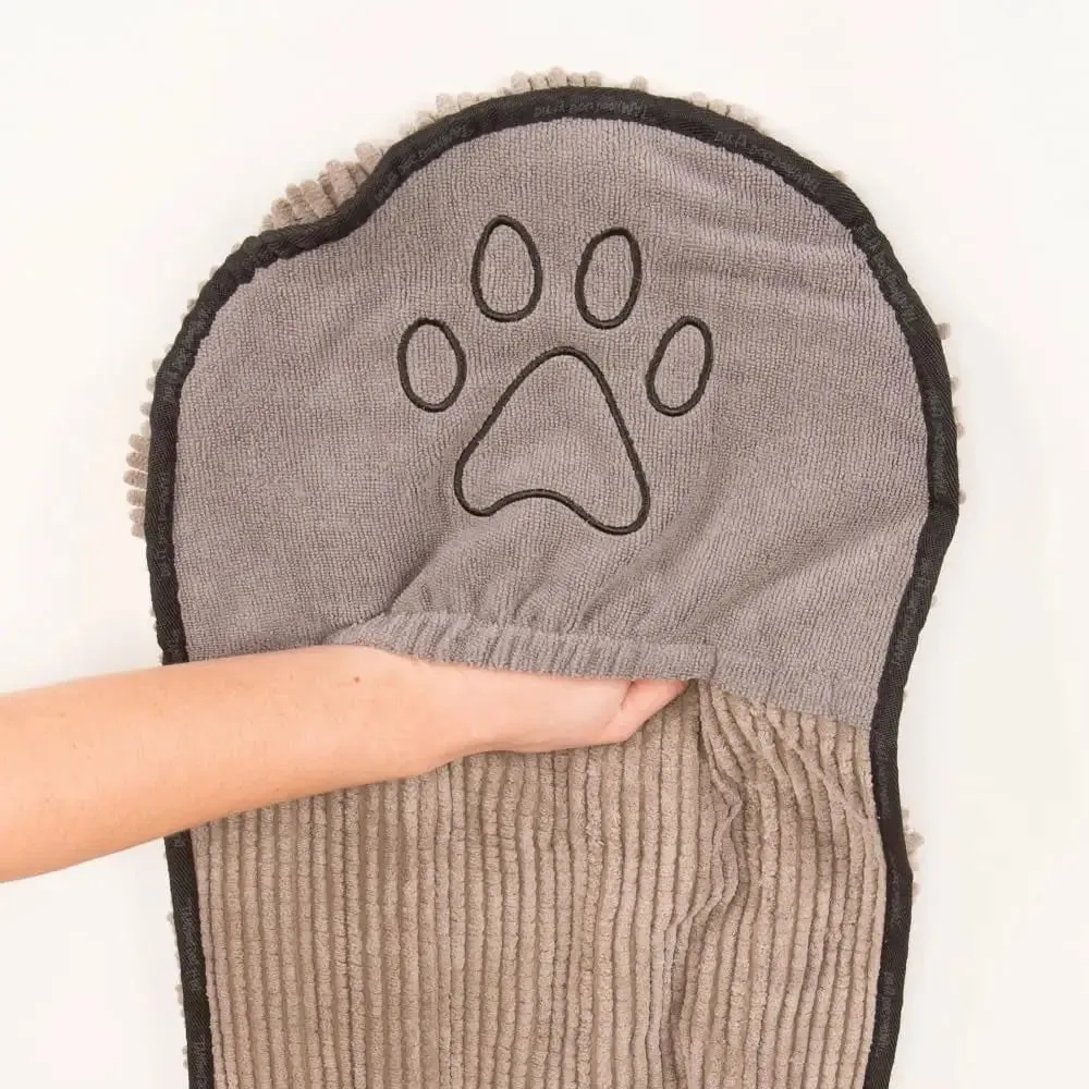 Fast Drying Microfiber Dog Bath Mat with Cute Canine Shape