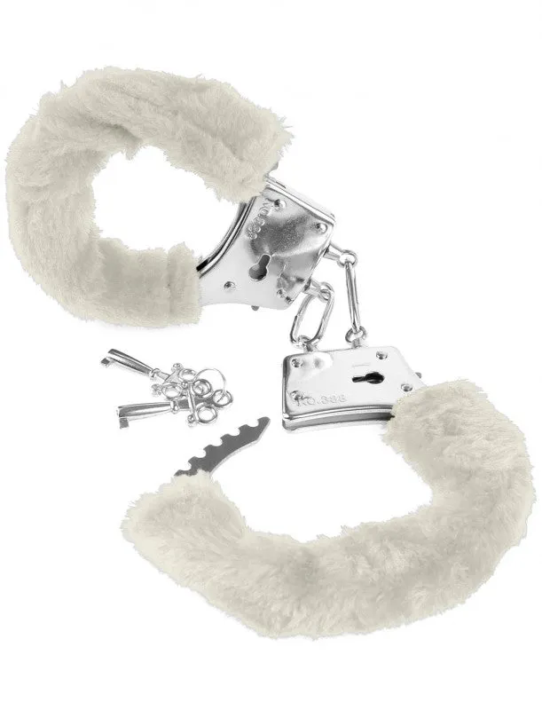 Fetish Fantasy Beginners Furry Cuffs White