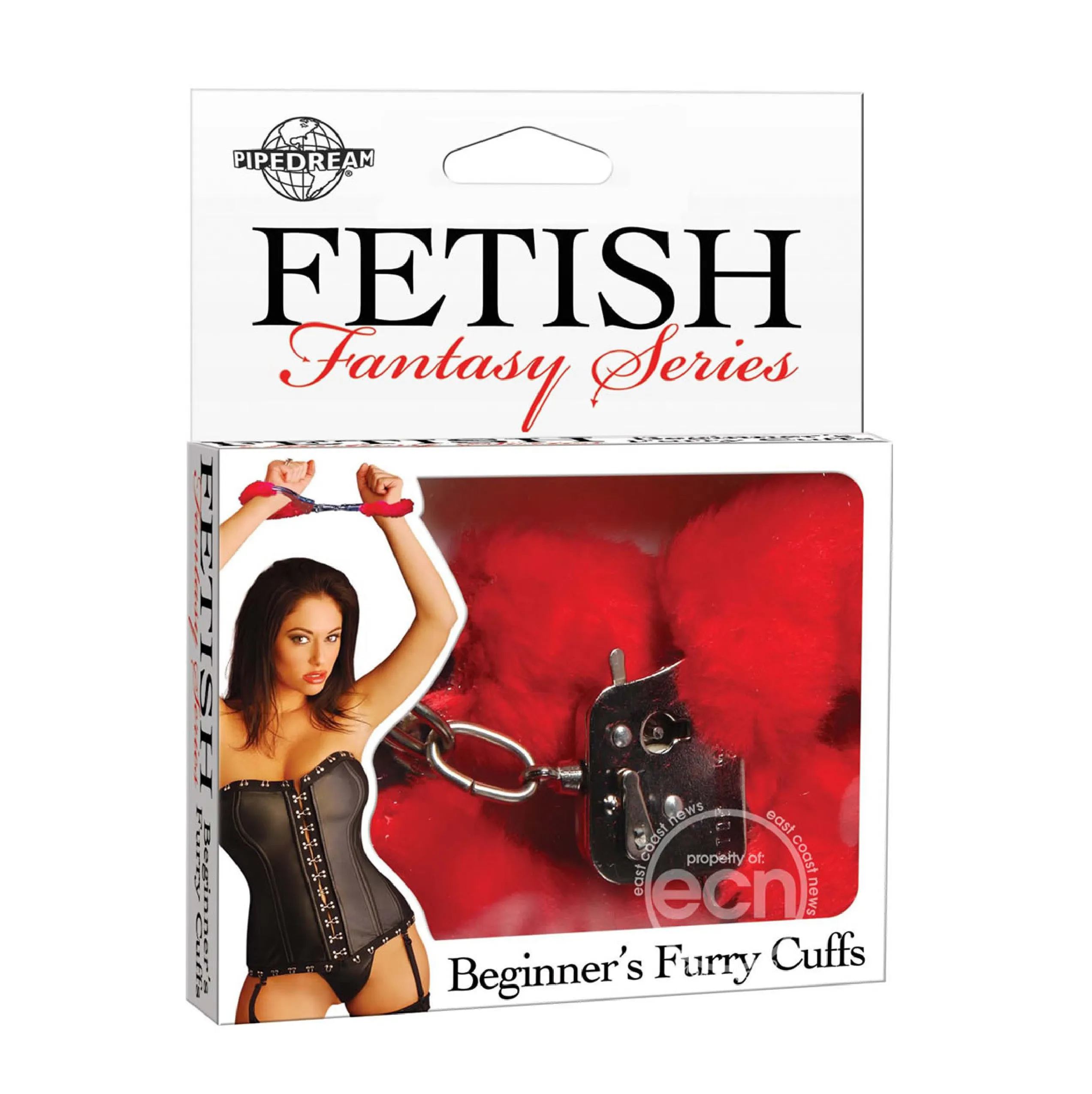 Fetish Fantasy Series Beginners Furry Cuffs Red