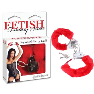 Fetish Fantasy Series Beginners Furry Cuffs Red