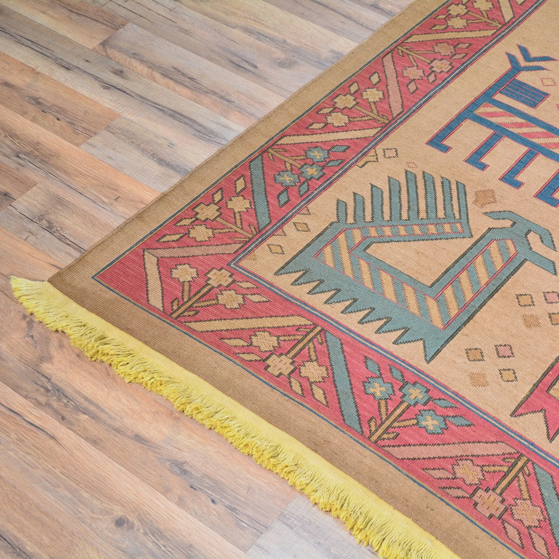 Flatweave Soumak Fine Tribal Handmade Wool Rug (Size 11.4 X 14.6) Cwral-9933