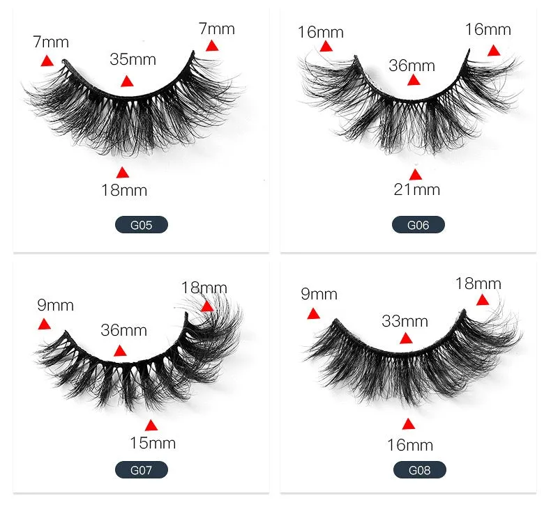 Fofosbeauty False Eyelashes Fluffy 15-26MM Lashes Dramatic Faux 8D Mink Soft Lashes Pack (5 Pairs Multipack)