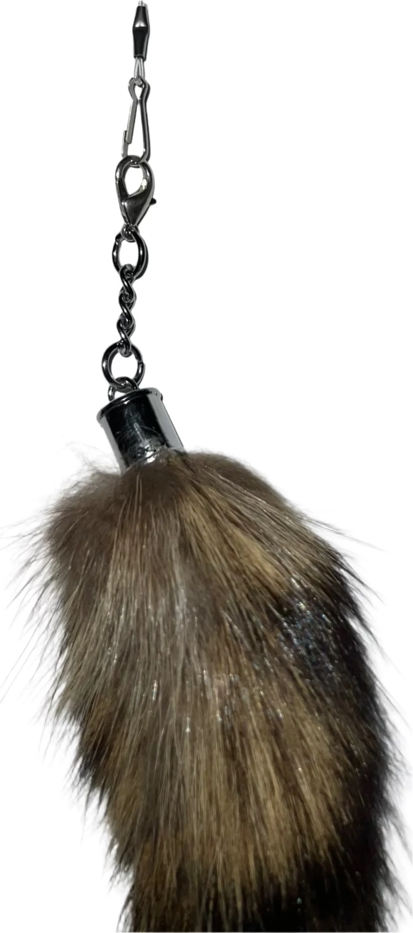 Fox Fur Plush Tail and Telescoping Wand Cat Toy