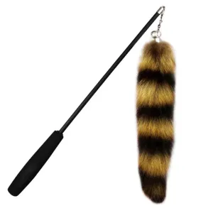 Fox Fur Plush Tail and Telescoping Wand Cat Toy