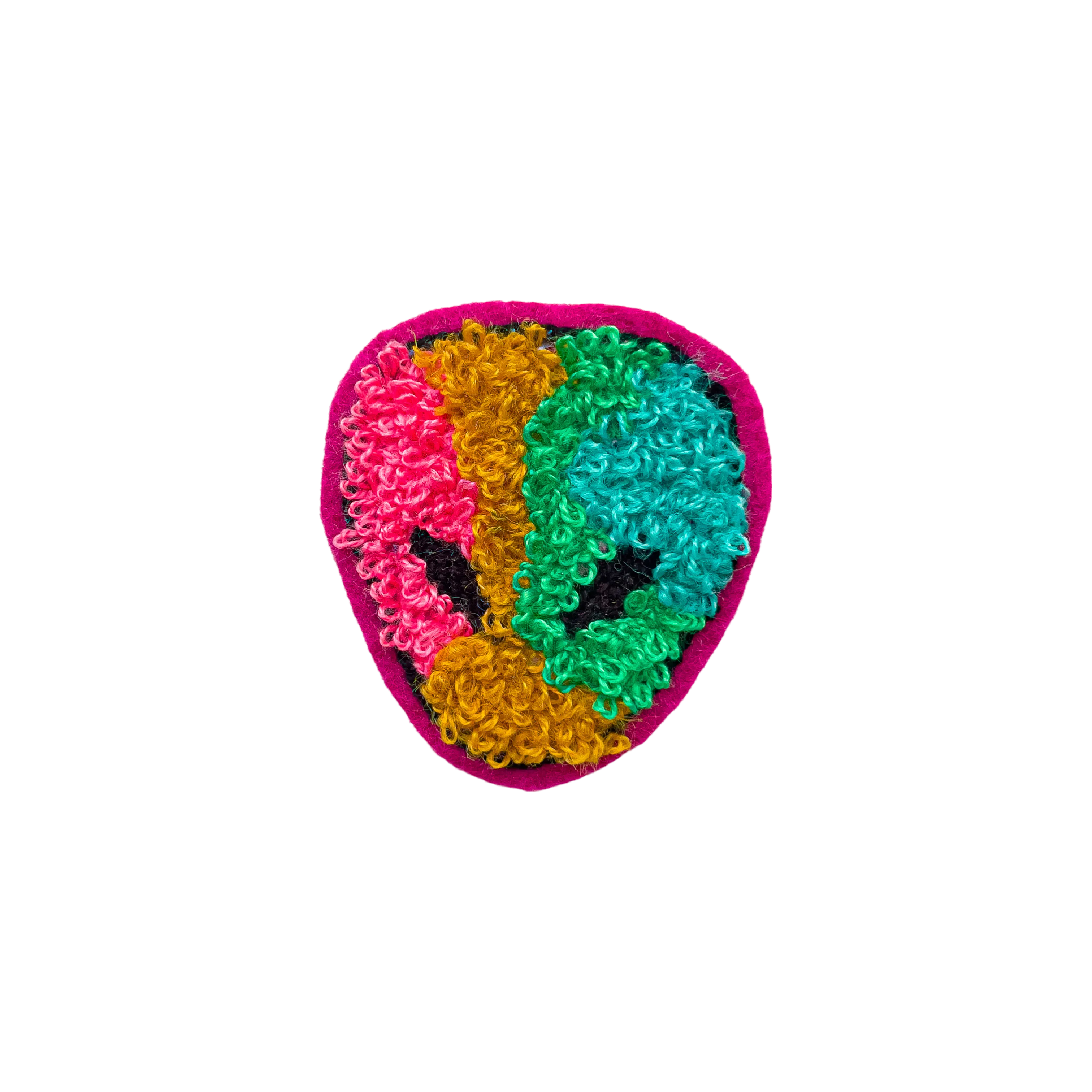 Furry Alien Pink - Chenille Patch