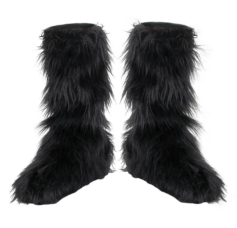 Furry Boot Covers  Costume Accessories