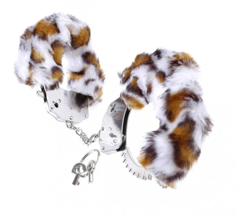 Furry Cuffs - Leopard