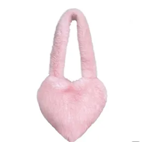 Furry Heart Crossover Bag