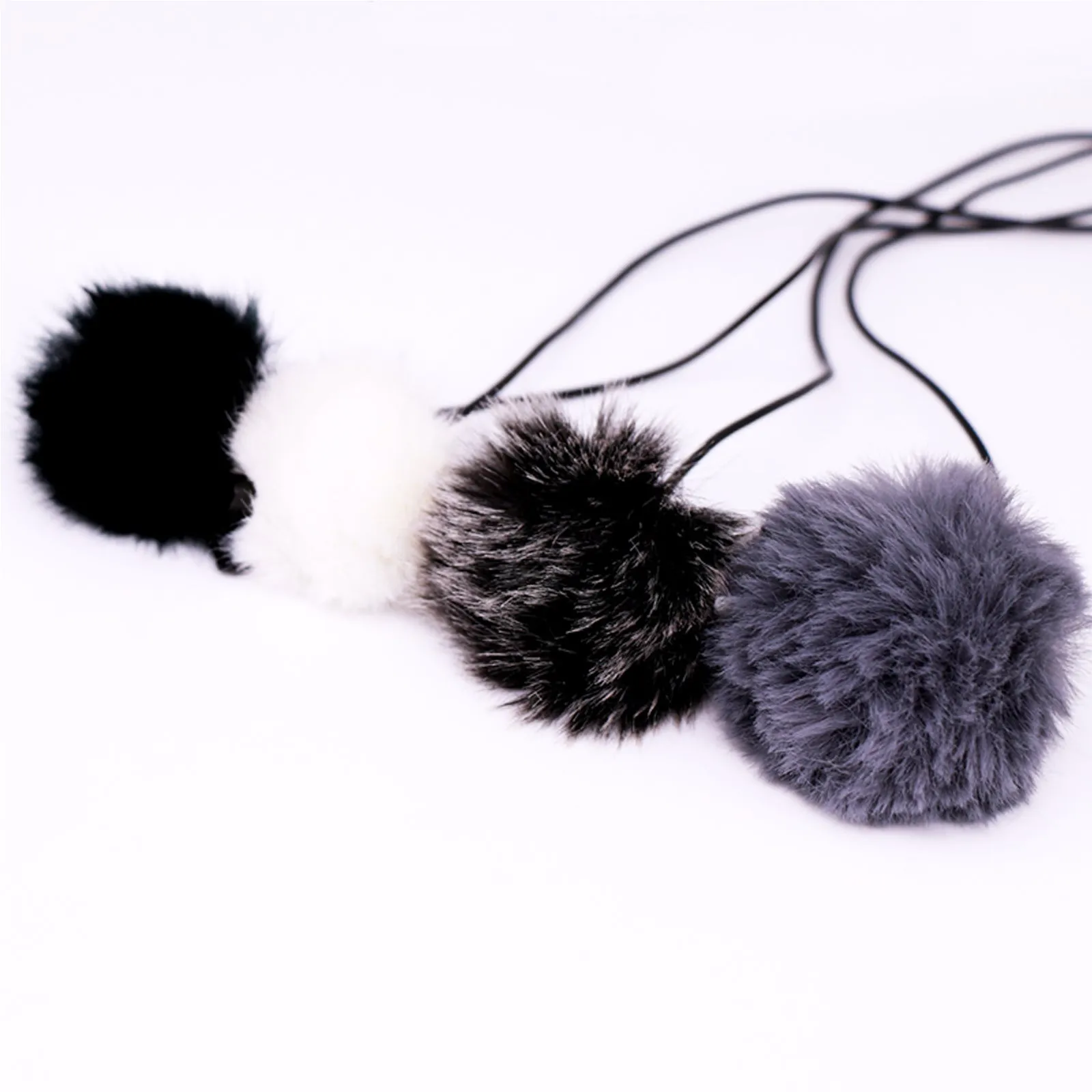 Furry Windshield Microphone Cover for 3mm 6mm 9mm Diameter Lavaliere Lapel Mics