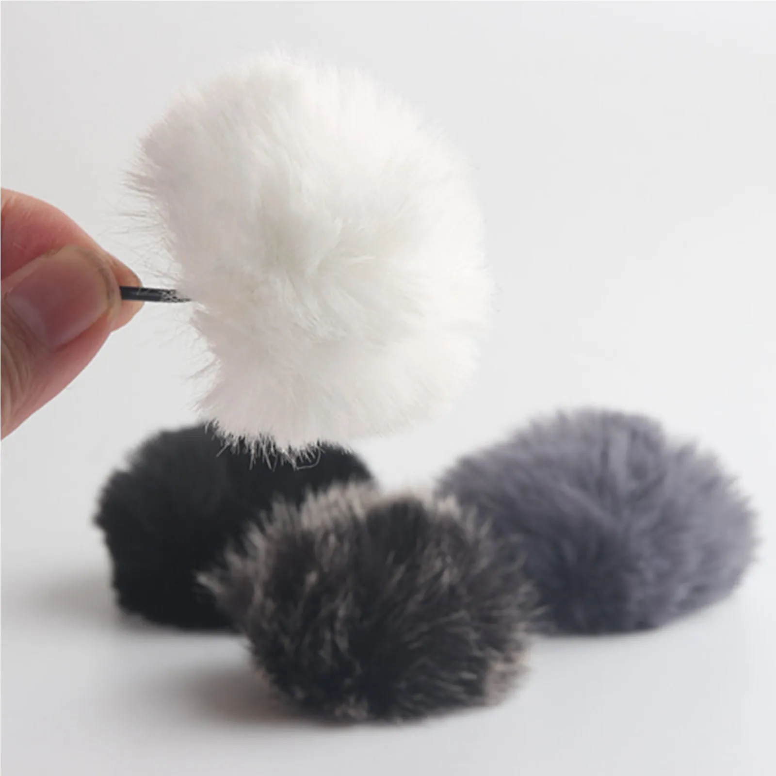 Furry Windshield Microphone Cover for 3mm 6mm 9mm Diameter Lavaliere Lapel Mics