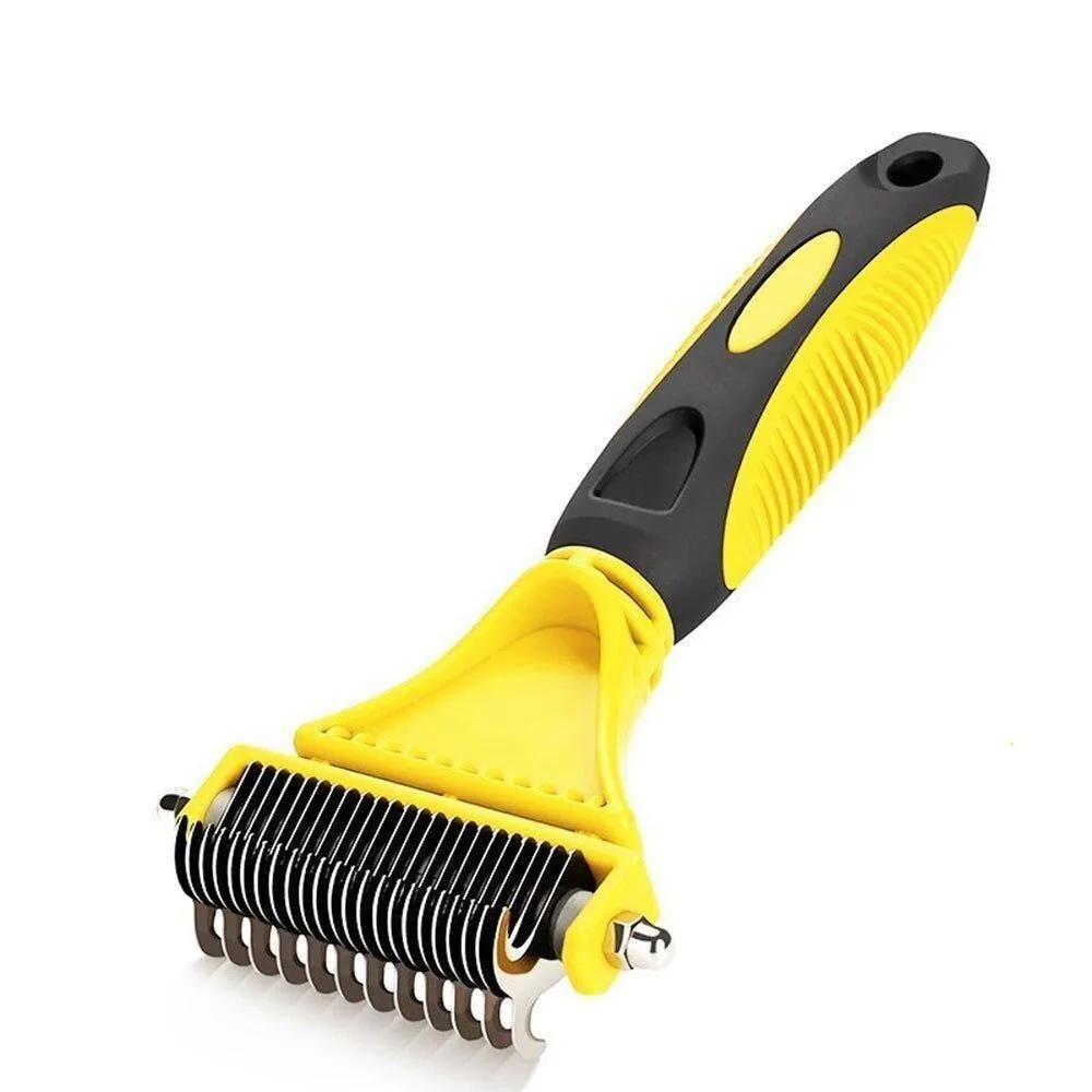 FURtastic™ Dog Undercoat Rake | Safe Grooming & Deshedding Brush