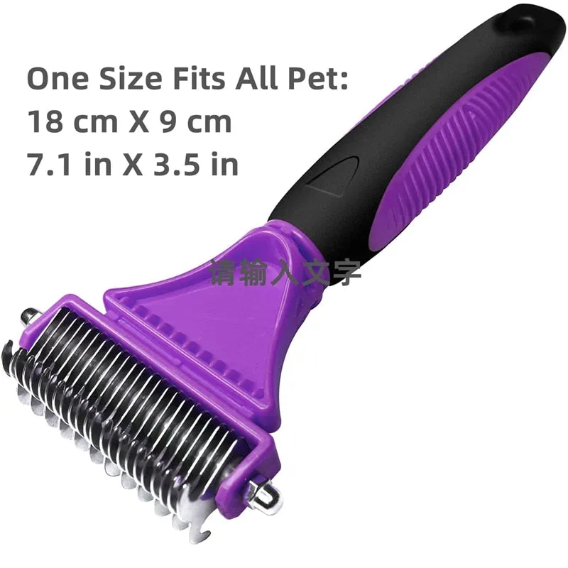 FURtastic™ Dog Undercoat Rake | Safe Grooming & Deshedding Brush