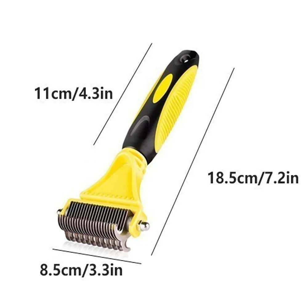 FURtastic™ Dog Undercoat Rake | Safe Grooming & Deshedding Brush