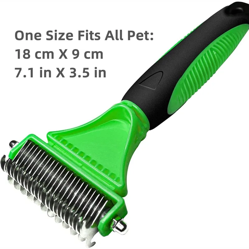 FURtastic™ Dog Undercoat Rake | Safe Grooming & Deshedding Brush