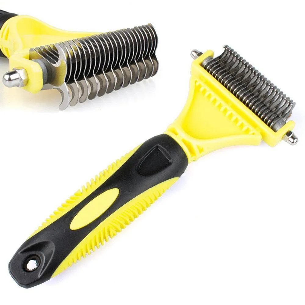 FURtastic™ Dog Undercoat Rake | Safe Grooming & Deshedding Brush