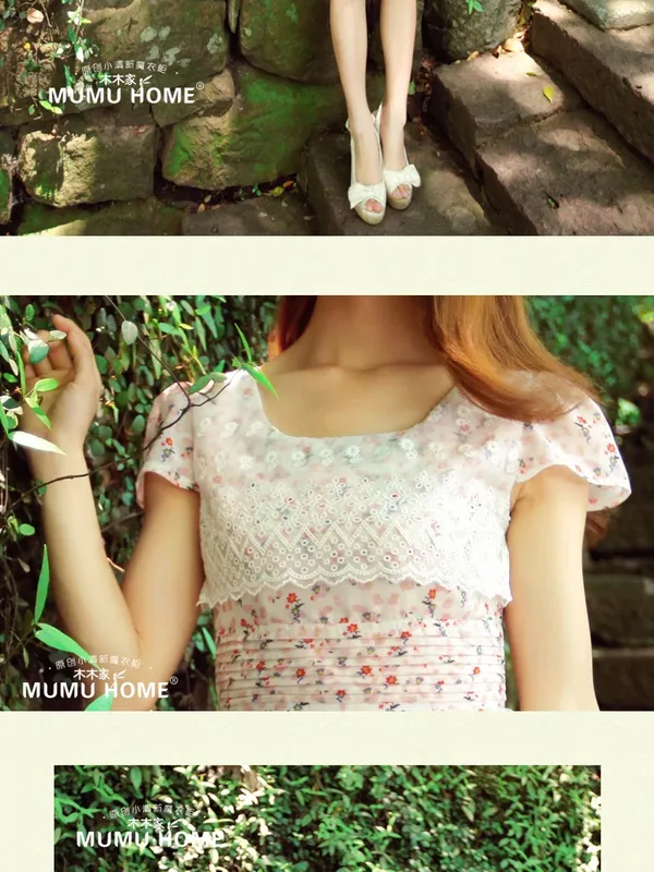 garden floral chiffon dress