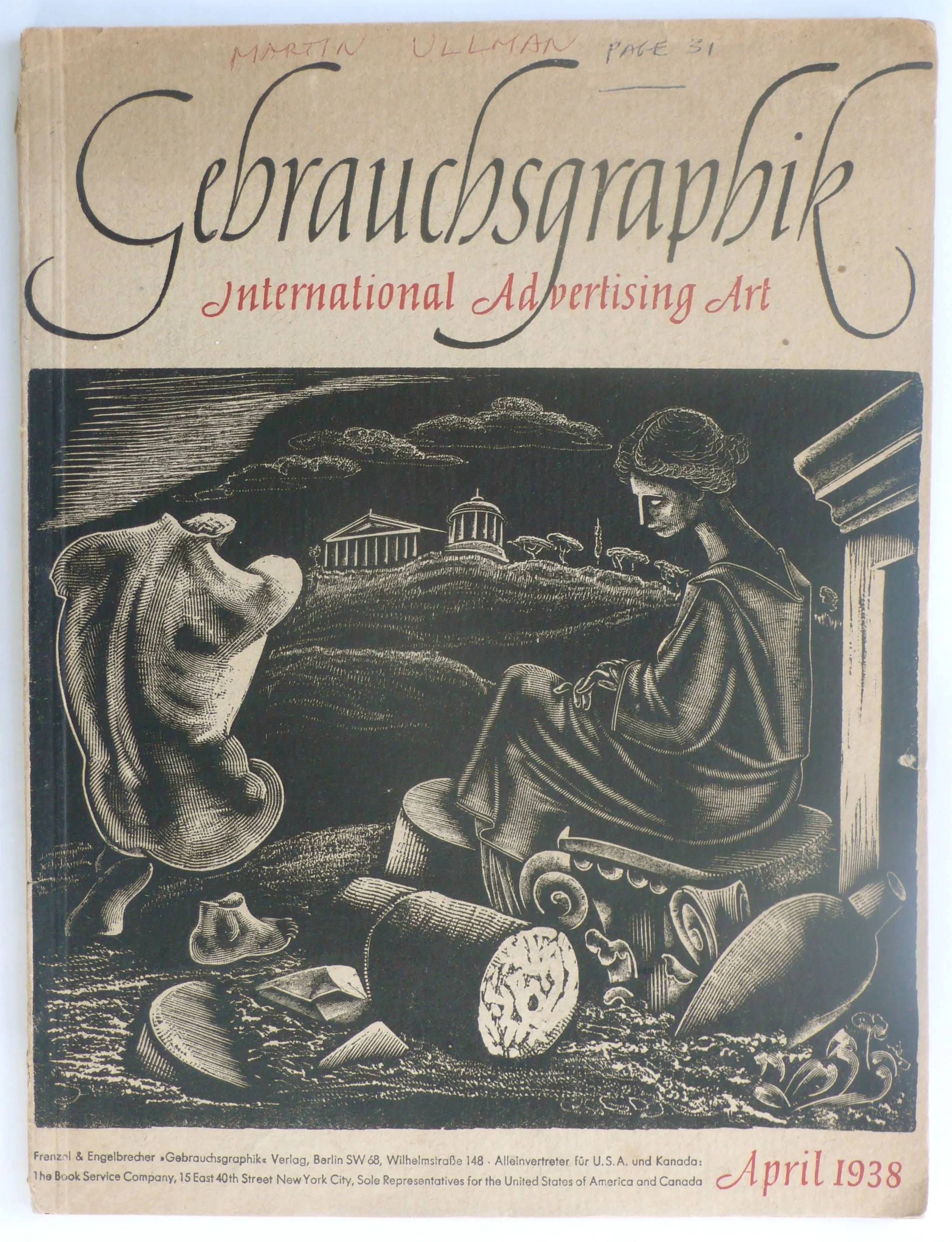 Gebrauchsgraphik International Advertising Art April 1938