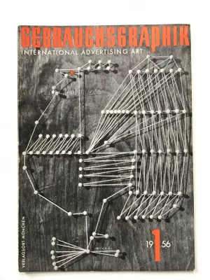 Gebrauchsgraphik magazine on International Advertising Art  January 1956