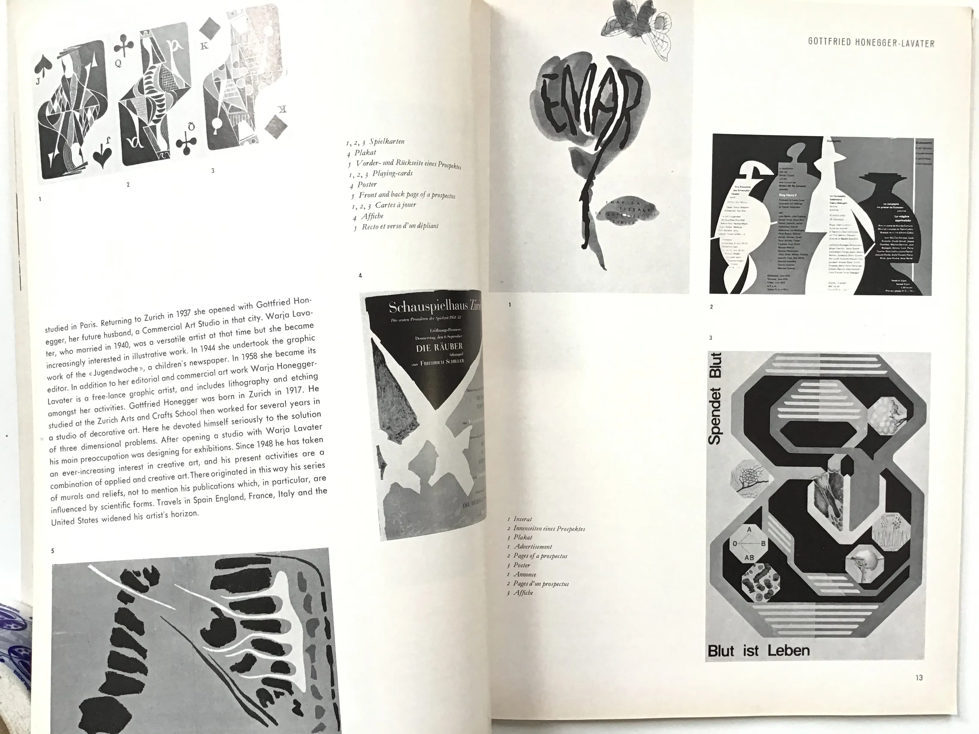 Gebrauchsgraphik magazine on International Advertising Art  January 1956