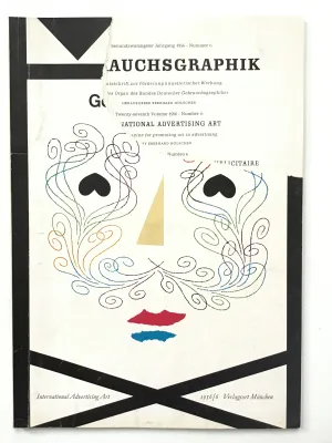 Gebrauchsgraphik magazine on International Advertising Art  May 1956