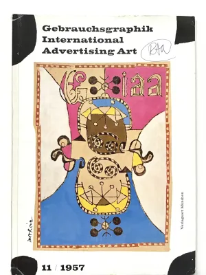 Gebrauchsgraphik magazine on International Advertising Art November 1957